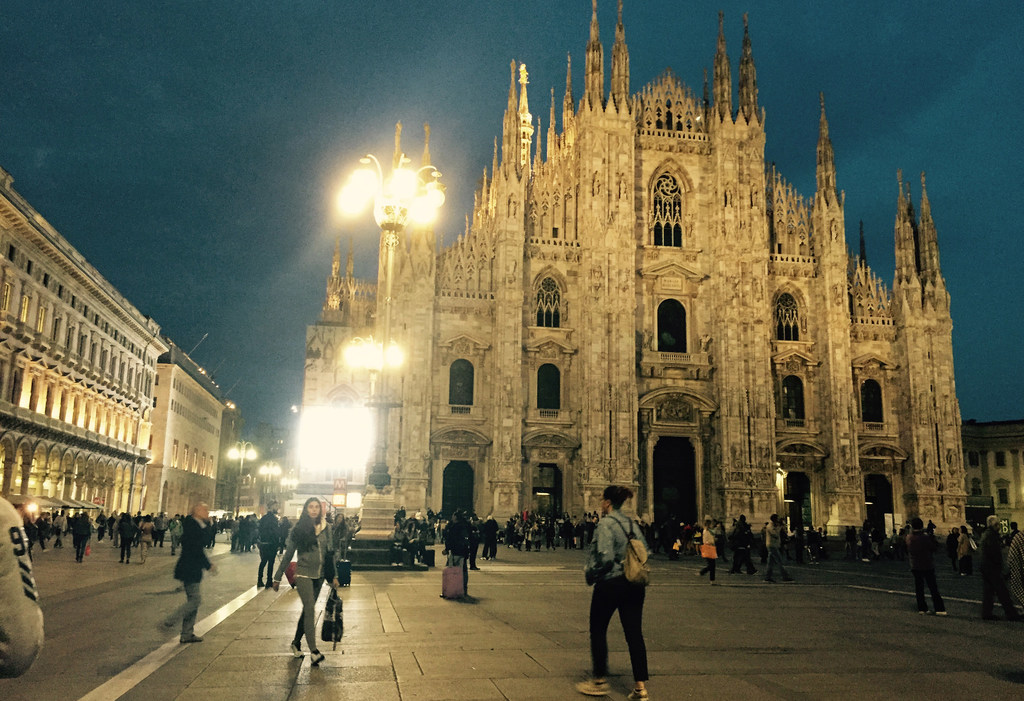 意大利米兰市中心。